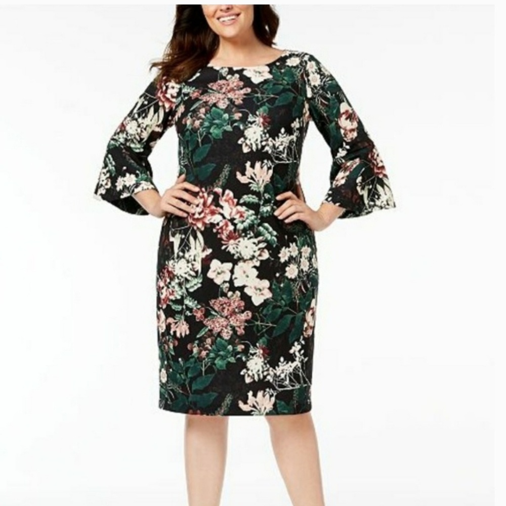 Calvin Klein floral dress, 16W